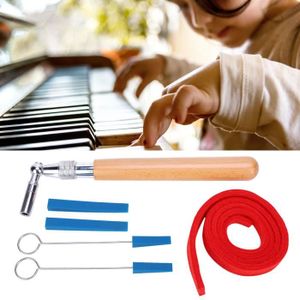 PACK PIANO - CLAVIER Pwshymi Outils d'accordage du piano 6pcs Kit d'Accordeur de Piano Marteau d'Accordage Silencieux Musical musique clavier