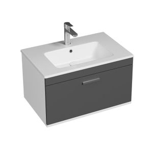 MEUBLE VASQUE - PLAN Meuble salle de bain simple vasque 1 tiroir Anthra