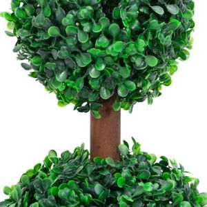 FLEUR ARTIFICIELLE FHE - Fleurs | plantes artificielles - Plante de buis artificiel avec pot Forme de boule Vert 60 cm - DX0662