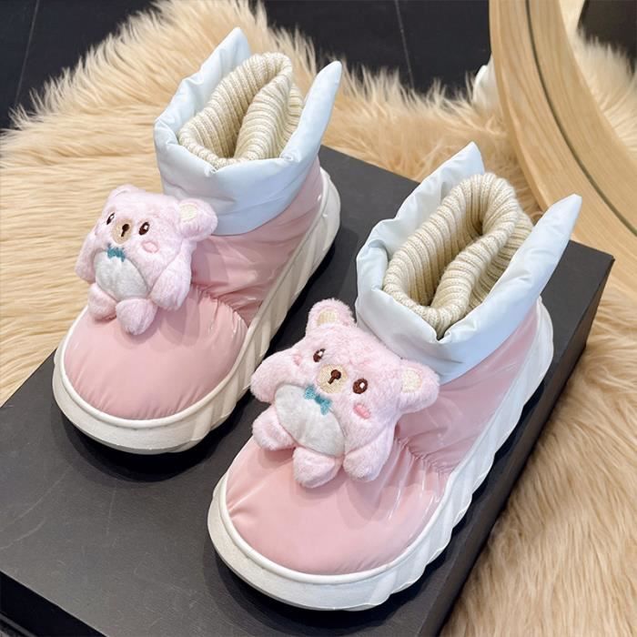 Bottes fourrées clearance rose femme