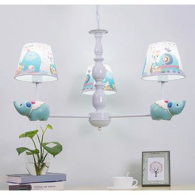Suspension Plafonnier Enfant 3 Tetes Lustre Conception Abat Jour