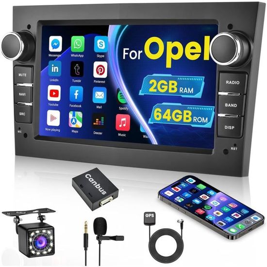 Hikity 2G 64G Autoradio Android 13 mit Navi Für Ford Focus 2012-2018 9