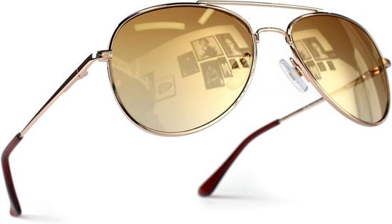 Lunettes De Soleil Miroir Dégradé UV400 - Style Vintage Unisexe - Verres Résine, Monture Polycarbonate - Protection 100% UV