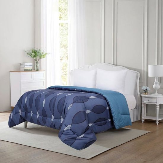 Couvre Lit 2 Personnes 220x240 Fanny & Céline Couette Lit Chaude 600 GSM 220x240cm Confortable Douceur Couette 220x240