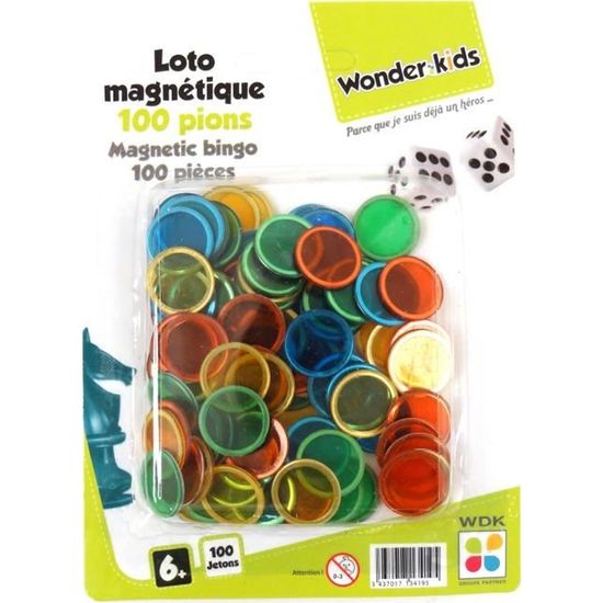Pions magnétiques de loto (lot de 100) - Cdiscount Jeux - Jouets