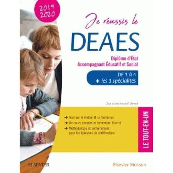 Livre Je Reussis Le Deaes Diplome D Etat Accompagnant Educatif Et Social Edition 2019 2020 Cdiscount Librairie