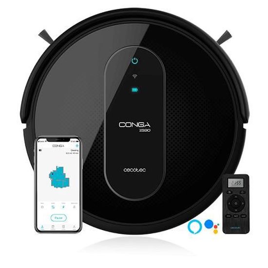 Cecotec Aspirateur Robot Conga 1590 Active. Technologie iTech SmartGyro