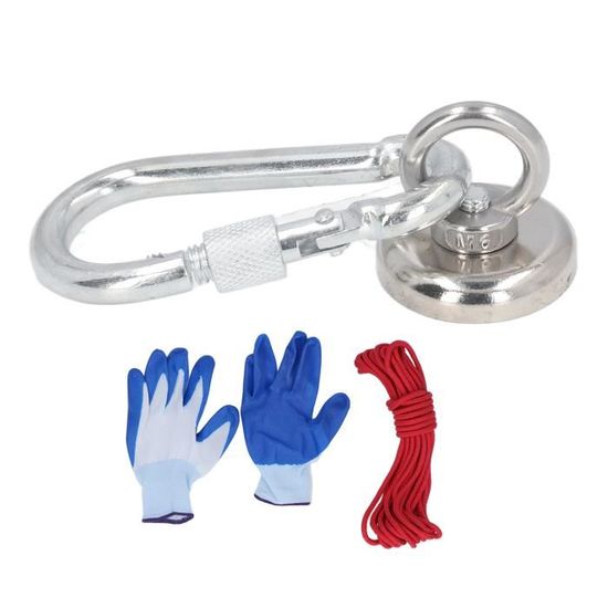 Magnetar Kit Aimant Pêche Magnétique Débutant 200 Kg - Corde, Crochet, Colle Inclus - Idéal Enfants Et Starters