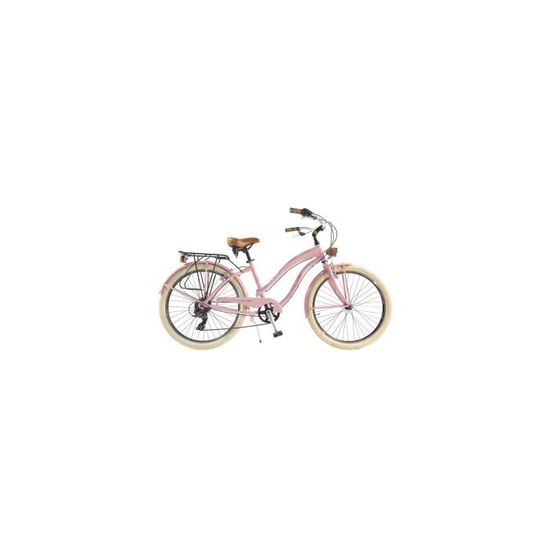 Cruiser Vélo de Ville Retro Via Veneto by Canellini Aluminium Dame Rose - 26"