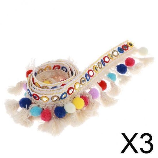 Galon Franges Pour La Création De Bijoux Et La Customisation 25 Mm Bleu X1m - Perles & Co