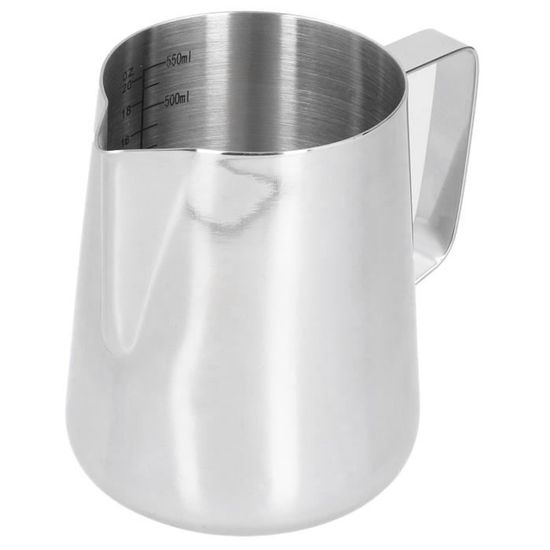 Pichet à Mousser le Lait, Pichet à café Latte Art en Acier Inoxydable 380 Ml Bec Pointu Tasse à Mousse de Lait Ustensiles de café pour café Lait Cappuccino (Rouge