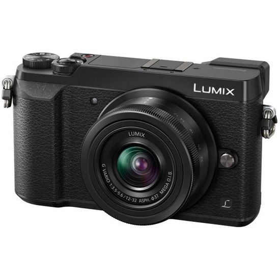 Panasonic Lumix G DMC-GX80K Appareil photo numérique sans miroir 16.0 MP Quatre tiers 4K - 25 pi-s 2.7x zoom optique objectif…