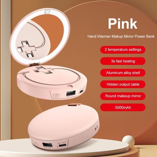 Lampe Coiffeuse LED Rechargeable - 5000mAh - Ventouse Adhésive - 3 Températures De Couleur, 10 Luminosités - Télécommande