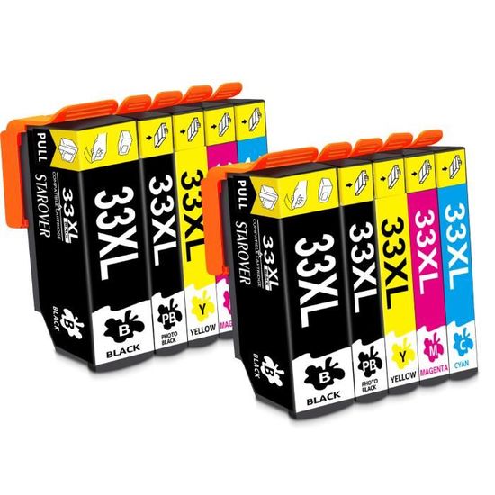 Cartuccia D'inchiostro Compatibile 5PK 33XL Per Epson XP-530 XP - Foto 4