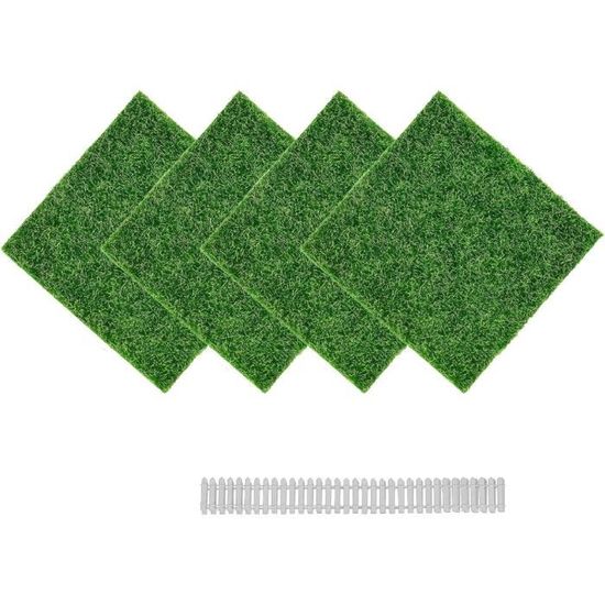 Evemodel Tapis d'herbe miniature 1 m x 2,5 m - Tapis de gazon artificiel miniature pour modèle de piste, paysages miniatures (jaune vert Evemodel Tapis d'herbe miniature 1 m x 2,5 m - Tapis de gazon artificiel miniature pour modèle de piste, paysages miniatures (jaune vert