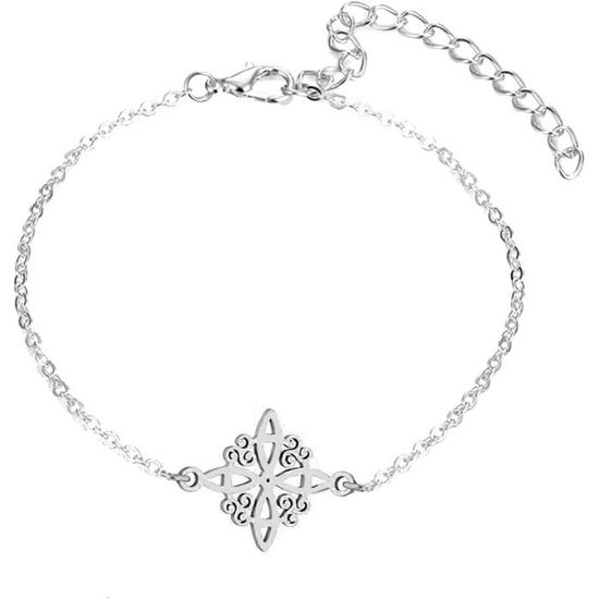 Bracelet Sorcière Nœud Celtique Avec Pentagramme - Amulette De Protection Païenne - Homme Et Femme