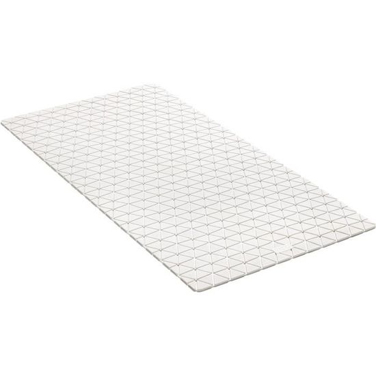 Tapis De Bain Antidérapant 65x35 Cm - Caoutchouc Naturel 100%, Ventouses Puissantes, Antibactérien - Fabriqué En Europe