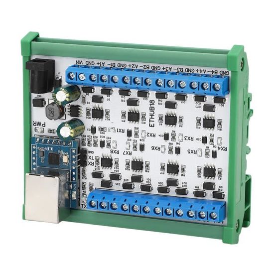 Module Hub Connector VBESTLIFE Module Hub RJ45 à 8 RS485 Convertisseur Hub RJ45 à 8 RS485 ...