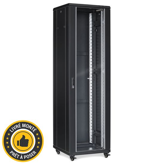 Baie De Brassage Reseau 42u Noire 600x600 Montee Prix Pas Cher
