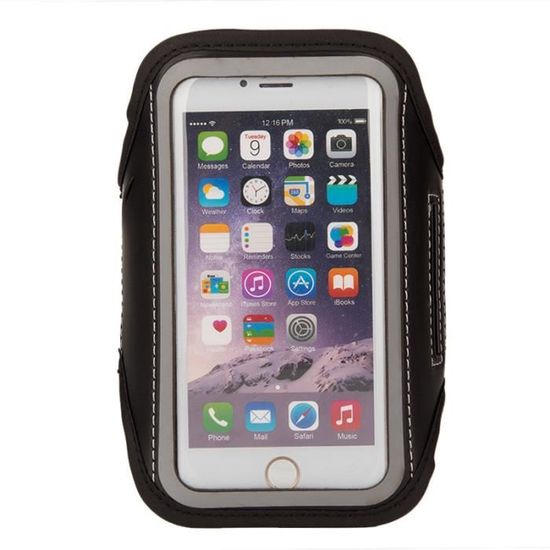 Brassard De Sport Pour Téléphone Résistant à L'Eau - Taille Jusqu'à 6.9", Sangle Réglable (14-38 Cm) - Pour Course, Vélo, Randonnée