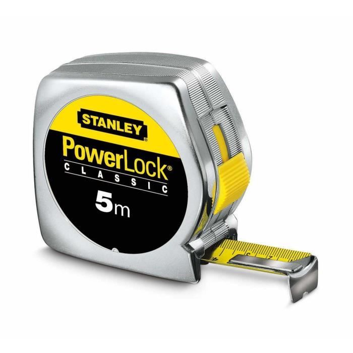 Mètre ruban 5mx25mm Powerlock Classic ABS - STANLEY - 1-33-195