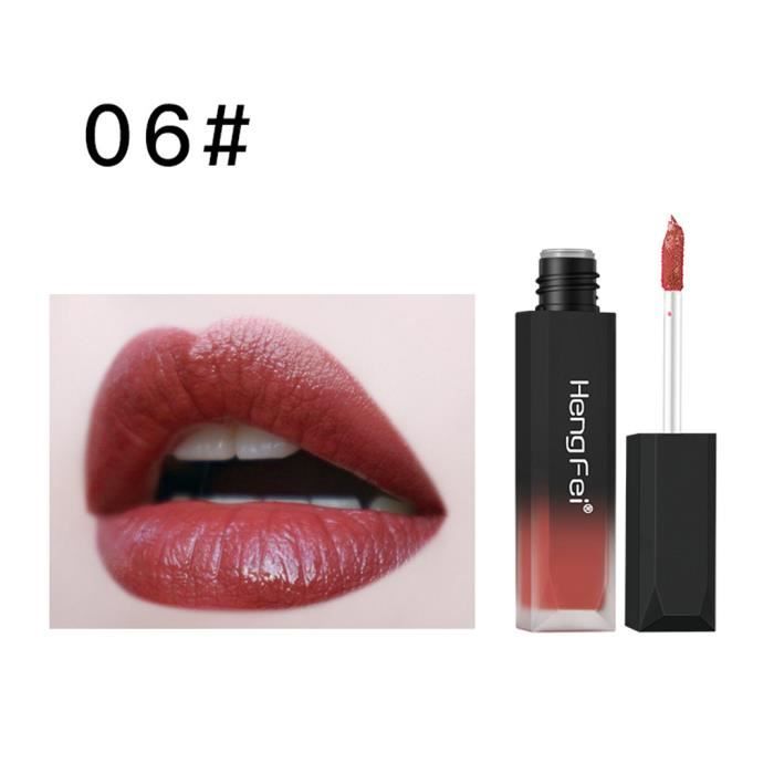 【Soin des lèvres】HengFei Matte Sexy Liquid Lip Gloss Long Lasting Imperméable Gardez 24 heures_GT21831