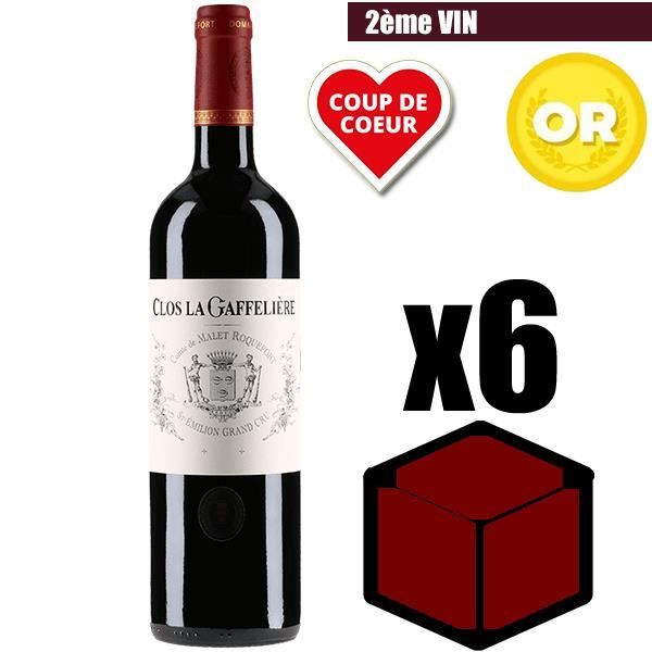 X6 Clos La Gaffelière 2014 75 cl AOC Saint-Emilion Grand Cru Rouge Vin Rouge