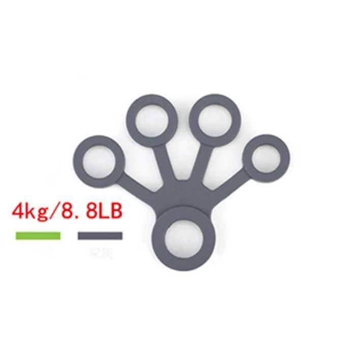 3 niveau Doigt Bandes de Résistance Doigt Civière Main Exerciseur De Force de Préhension - Modèle: Dark Grey 8.8LB - HSJSTLDC00567