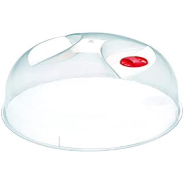 1911 Cloche Micro-Ondes En Plastique Transparent 30 X 30 X 10 Cm Diamètre 30 Cm