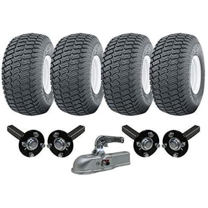 Parnells Extra Résistant Atv Remorque Quad Remorque Kit 1800kg Double Essieu 4 Roues & Moyeu