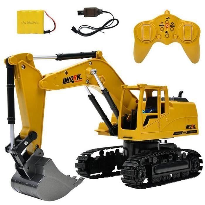 Engin de Chantier Camion Excavateur Télécommandé 1:24 pour Enfant L22159