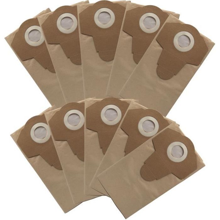 10 Sacs d'aspirateur Parkside PNTS 1300 20 L Lidl BK 38026 Marron 906–05 – Parkside Aspirateur sec humide