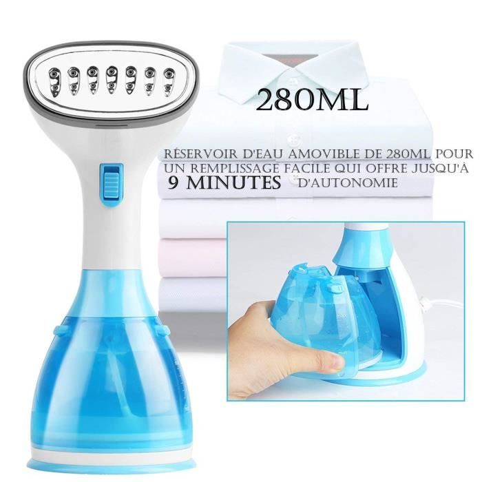 Fer à Repasser Portable, Défroisseur à Main Vapeur à Vêtements Pour Tissu et Textile, Nettoyeur Voyage Vapeur Steamer