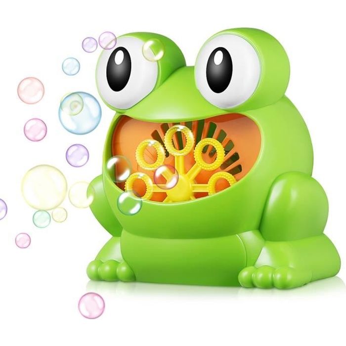 Stock en france Machine à bulles entièrement automatique en forme de grenouille, cadeau idéal pour enfants et garçons