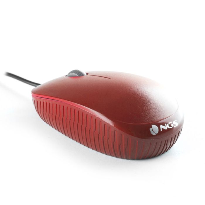 NGS Souris - Filaire Optique USB Rouge