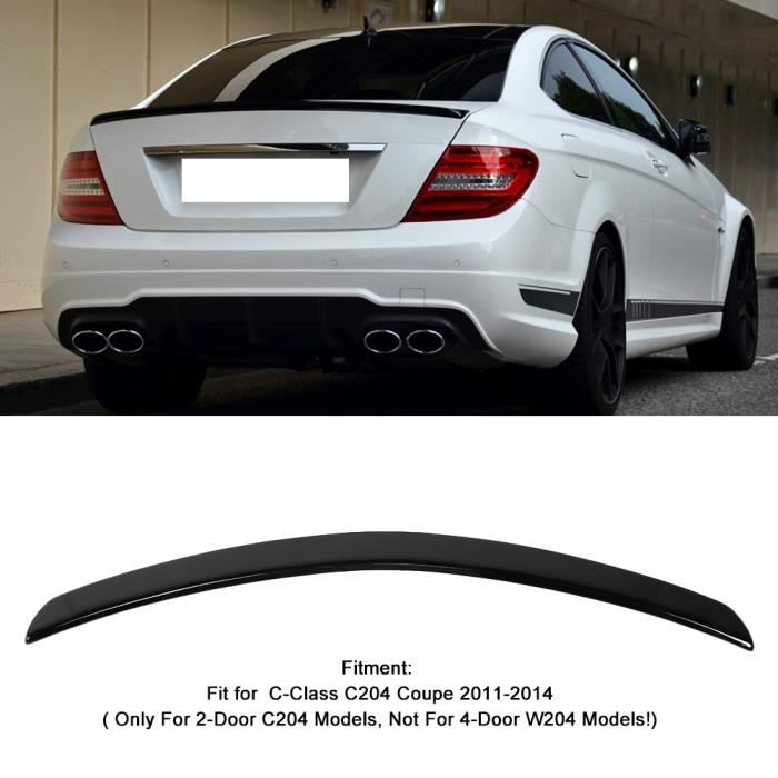 Noir brillant pour becquet de couvercle de coffre de Style AMG pour Mercedes-Benz Classe C C204 Coupé 2011-2014