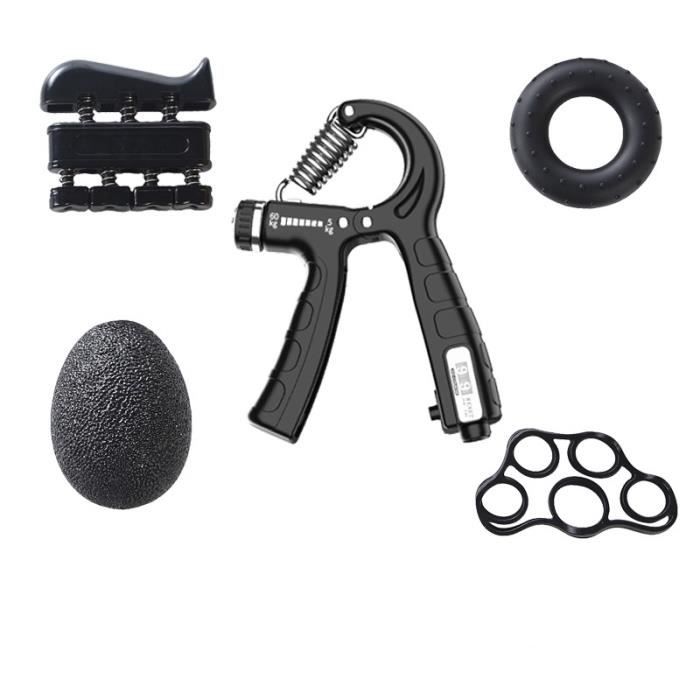 Van Hand Grip Strengthener avec Comptage, Ajustable Hand Gripper Renfort de Forme Physique Main Exercice, Réglable Résistance 5-60 K