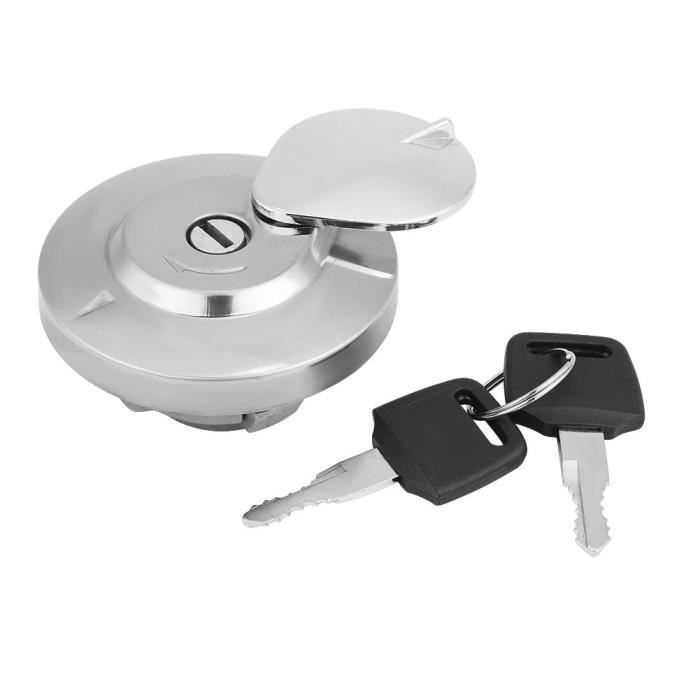 Bouchon de réservoir d'essence, couvercle de réservoir d'essence de carburant de moto avec 2 clés pour Shadow Spirit VT750 V2 C2