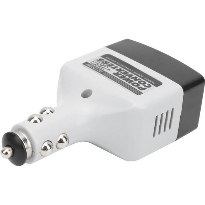 EBTOOLS Chargeur de voiture 12V à 220V Convertisseur d'Alimentation Mobile 12V à 220V Chargeur Auto USB pour Charge du Téléphone