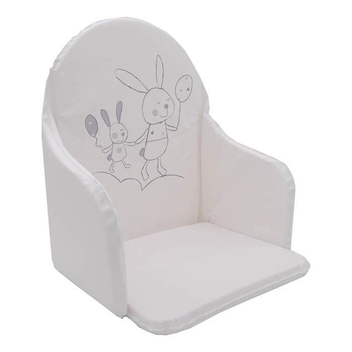 Coussin de chaise haute PVC Lapin Gris - Babycalin