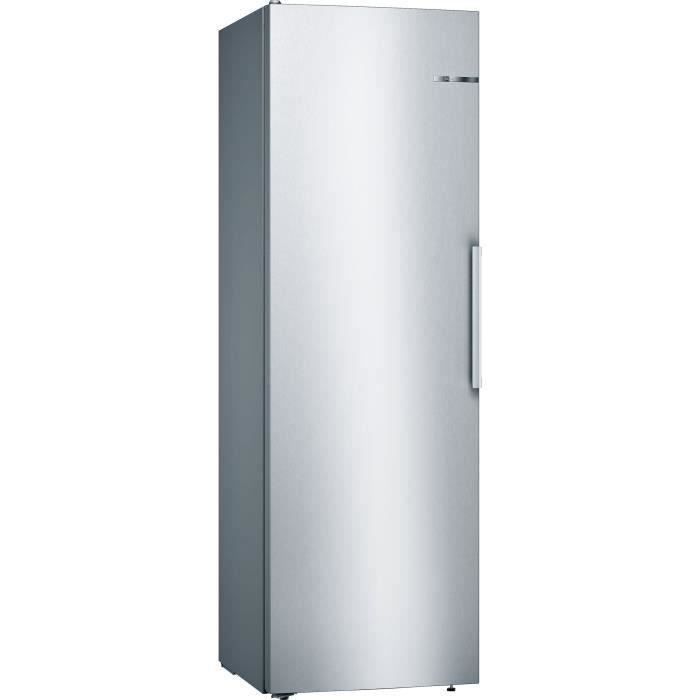 BOSCH KSV36VLEP - Réfrigérateur 1 porte - 346 L - Froid statique - A++ - L 60 x H 186 cm - Inox côtés silver