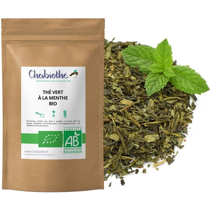 CHABIOTHE Thé vert à la Menthe Bio 200g