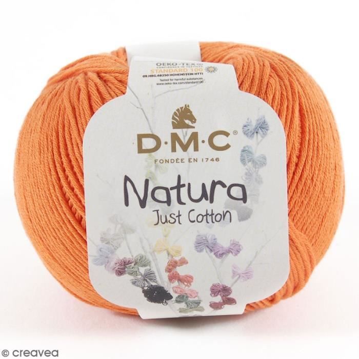 Fil DMC Natura - 50 gr Orange Feu N°105