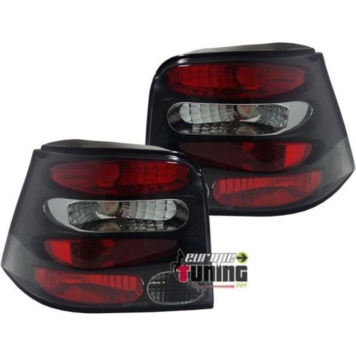 FEUX ARRIERES LEXUS ROUGES ET NOIRS VOLKSWAGEN VW GOLF 4 (03442)