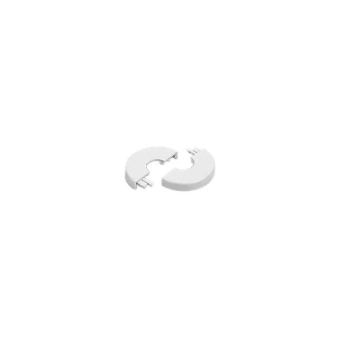 ROSACE BLANCHE POUR TUYAU DIAMETRE 12MM - GLOBAL