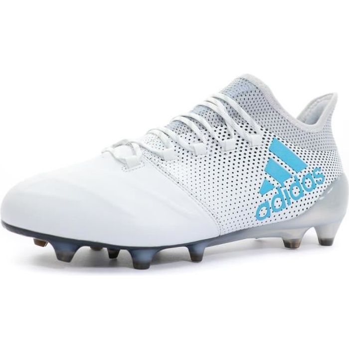 X17.1 FG CUIR Homme Chaussures Football Blanc Adidas