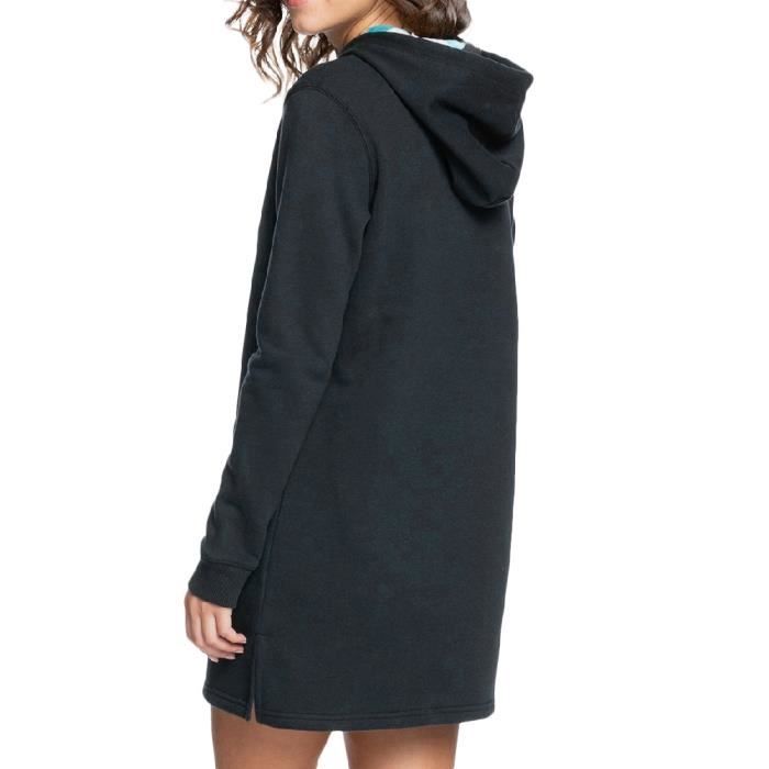 Robe sweat Noir Femme Roxy Dreamy Memories