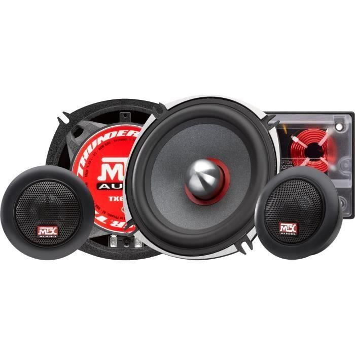 MTX TX650S Haut-parleurs Kit 13cm 2 voies 80W RMS 4Ω châssis alu tweeter néodyme dôme soie bobine TSV TIL
