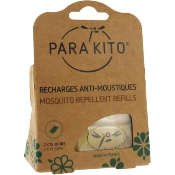 Parakito Recharge pour Bracelet Anti-Moustiques 2 plaquettes