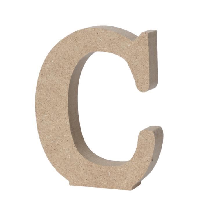 Alphabet En Bois Lettres Plaque Murale Home Office Décoration De Fête Mariage - C PLAQUE DE PORTE - LETTRE DECORATIVE